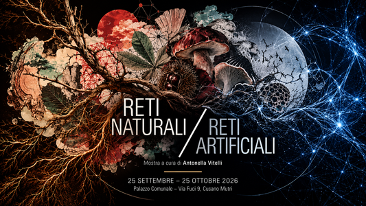 Reti Naturali Reti Artificiali Antonella Vitelli - collage editoriale invito